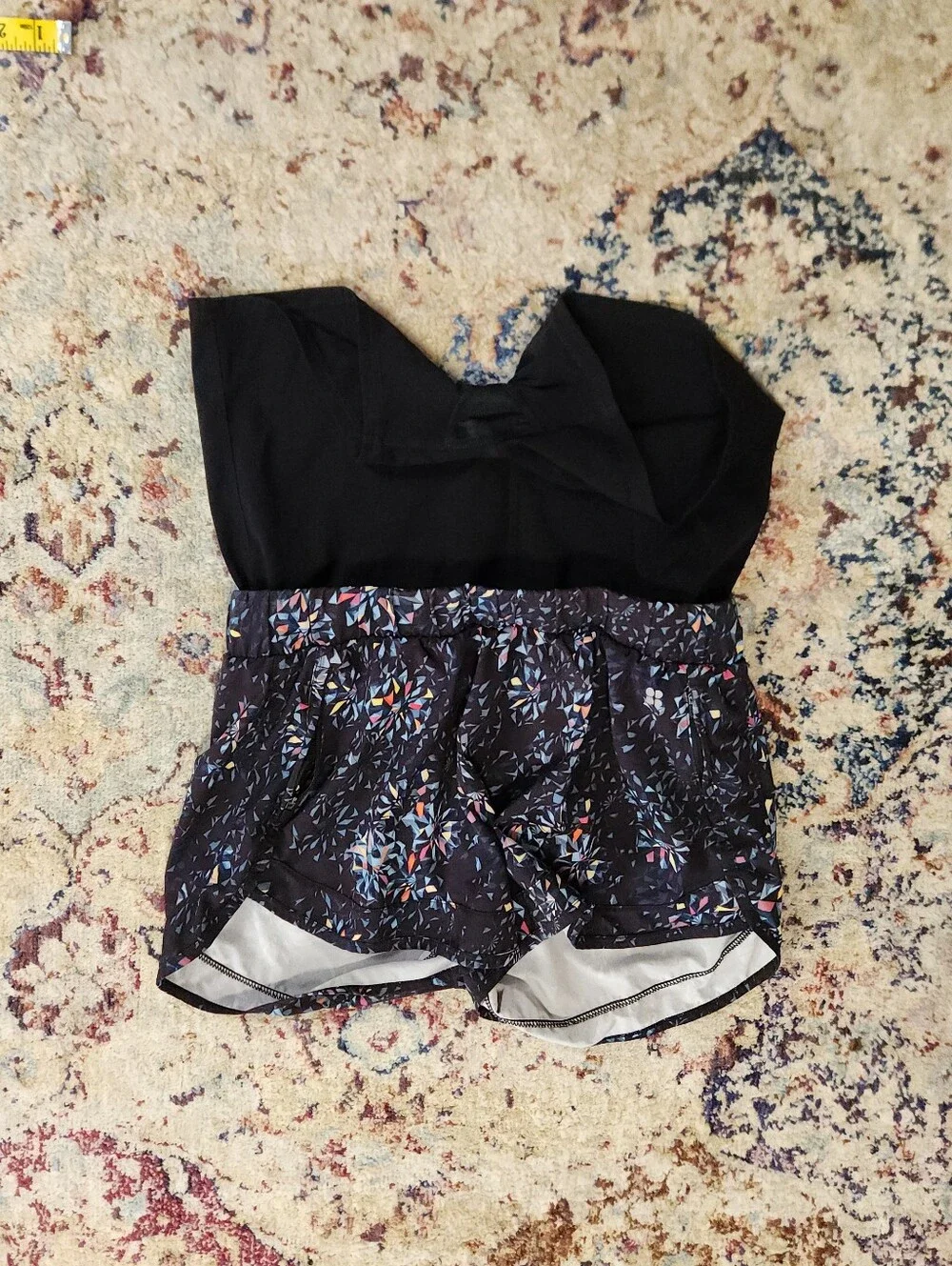 Sweaty Betty Running Shorts Black Kaleidescope Womens Size Medium